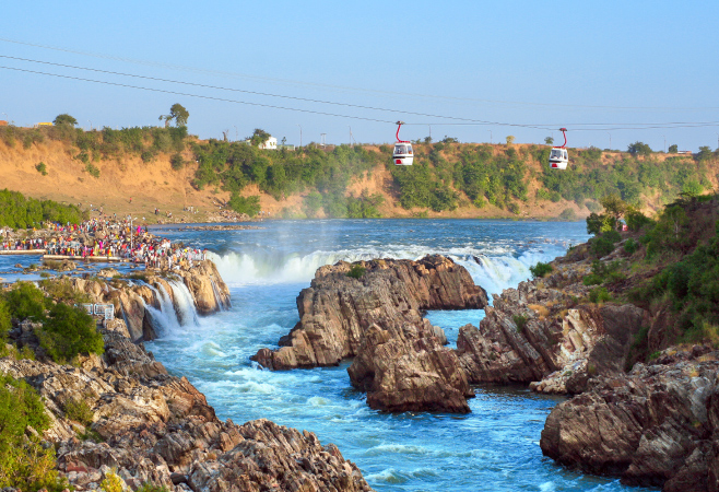 Balancing Rock Jabalpur is a geological wonder that defies the laws of gravity