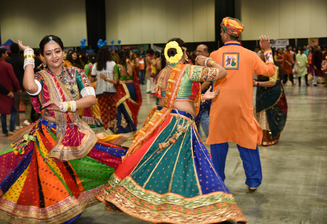 One of the biggest garba events in the world, organized by a non-profit organization during Navratri.