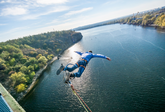 Bungee jumping in India is so much more about the courage and willingness to jump off your fears Bungee jumping in India is so much more about the courage and willingness to jump off your fears