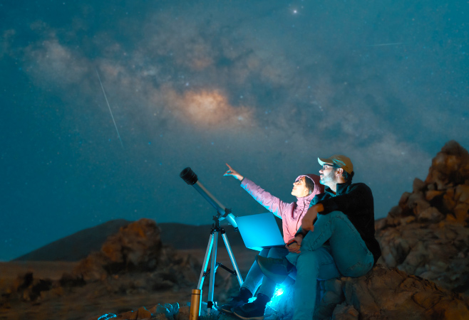 One of the best places for stargazing in India is in the Thar Desert near Jaisalmer