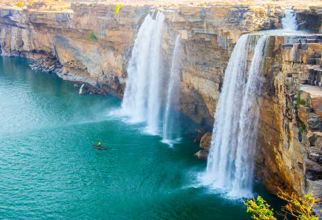 Visitors can enjoy a variety of activities at Chitrakote Falls, including hiking, trekking, and boating