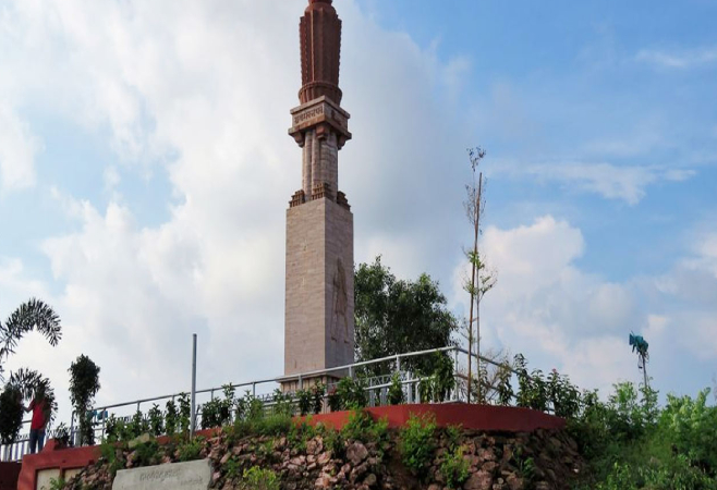 Gandhi Hill, the first Gandhi memorial in India on a hillock, is a major tourist spot in Vijayawada.