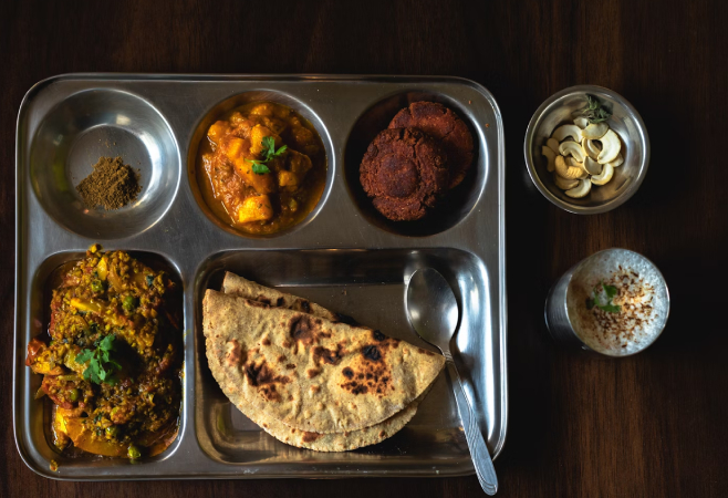 Gujarati Thali is one of best dishes to try in Ahmedabad