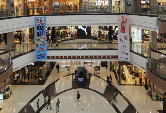 SGC Mall is one of India's largest transit-oriented development projects, which converge around a transit station or stop.