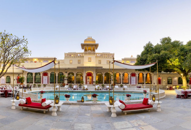 Shiv Niwas Palace is a very beautiful place to stay to experience the royalty, along with the amazing lake and mountain view