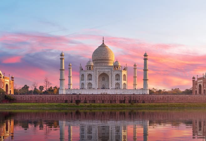 Taj Mahal sunset