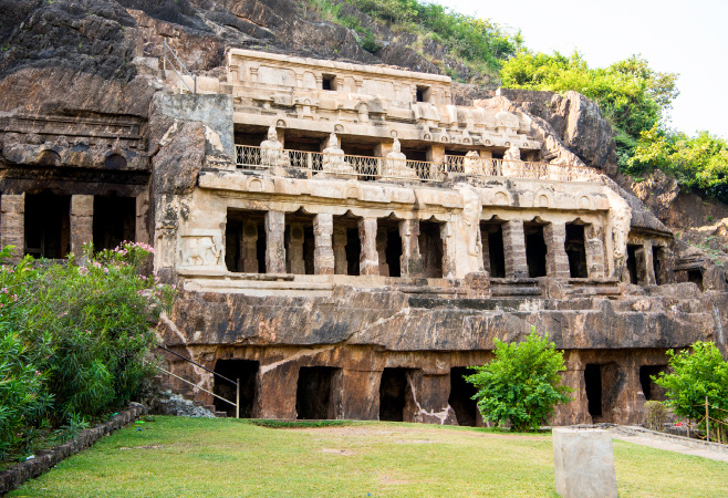Carved out of a solid sandstone on a hillside, these caves date back to the 4th to 5th centuries and is a paradise for history lovers